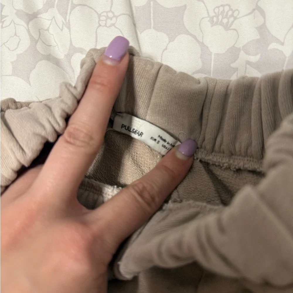 Pull & Bear Taupe Jogger Sweatpants